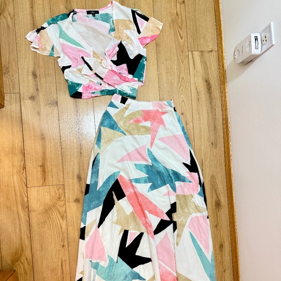 Lulus Daydreaming 2-piece Maxi Dress Set size S/XS - Picture 8 of 15